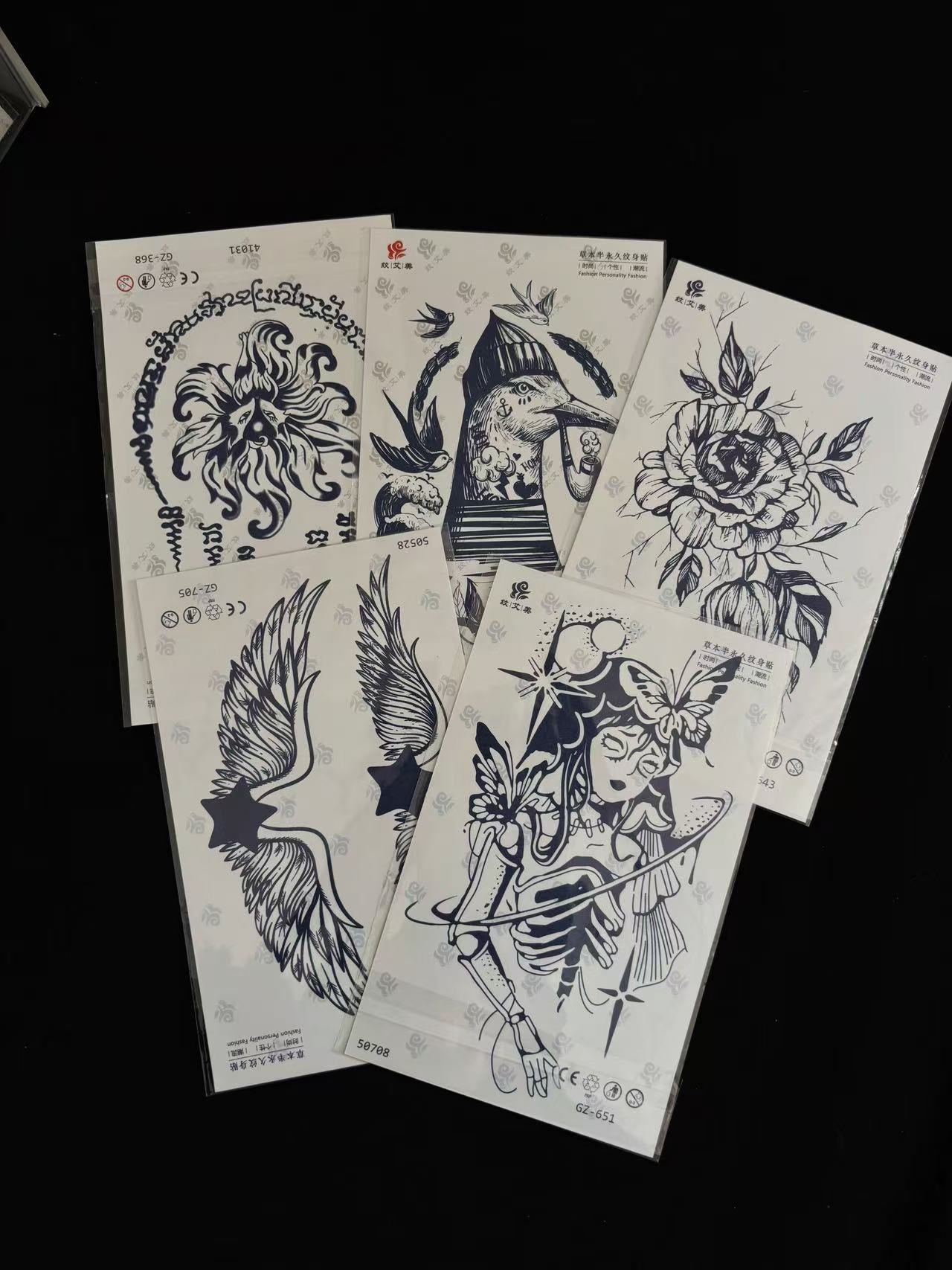 herbal tattoo sticker-L